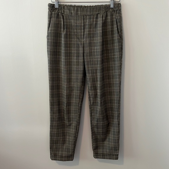 Plaid cropped trousers - Picture 1 of 5
